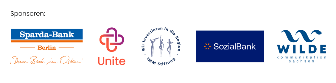 Oben steht  Sponsoren, darunter sind verschiedene Logos zu sehen.