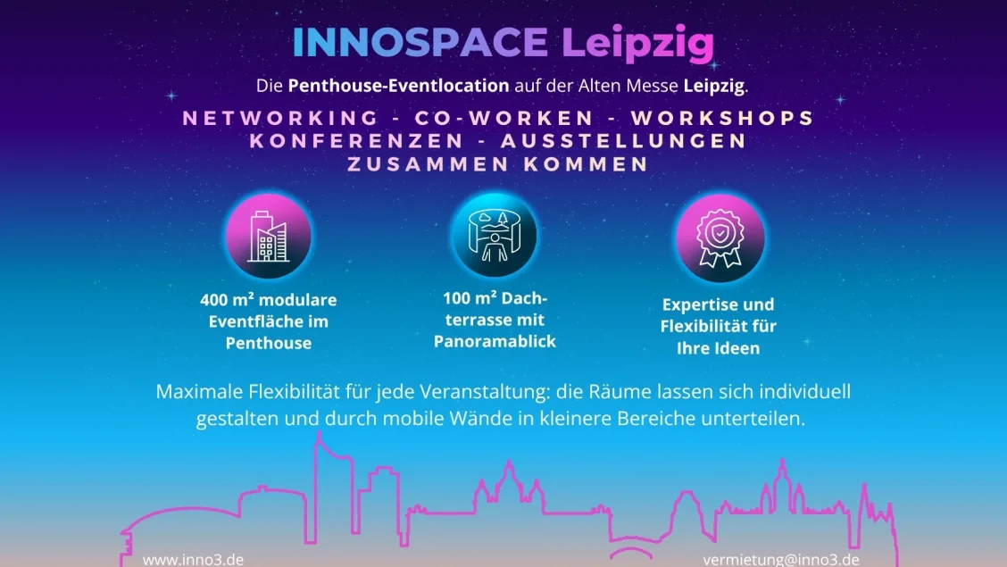 InnoSpace Leipzig - Die Penthouse-Eventlocation in Leipzig