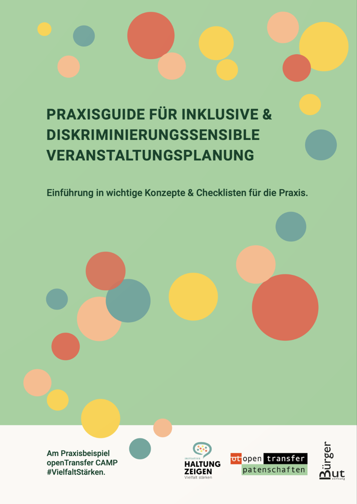 Praxisguide für inklusive & diskriminierungssensible Veranstaltungsplanung